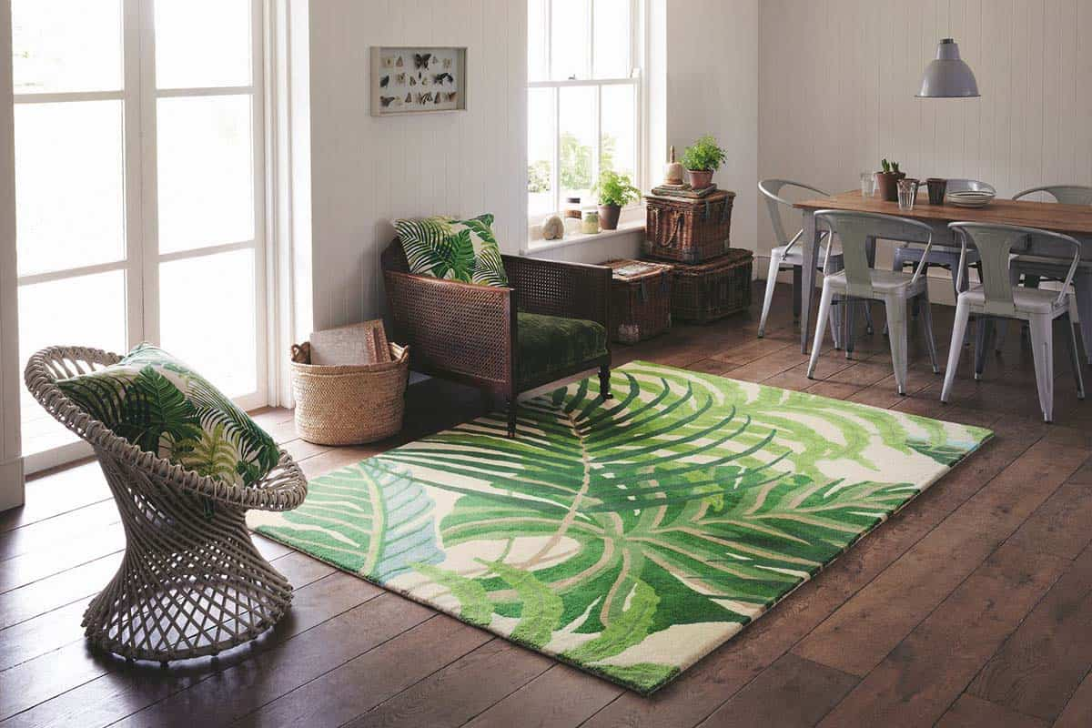  Kai Green Gabbeh Rug; Smooth 100% Polyester 2 Design Traditional Tribal 