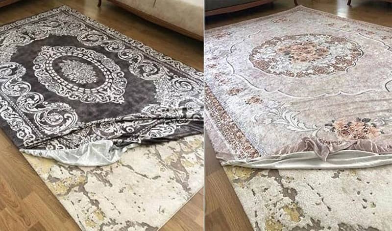  Turkish Carpet Cover; Plastic Material White Color 12 Meters 