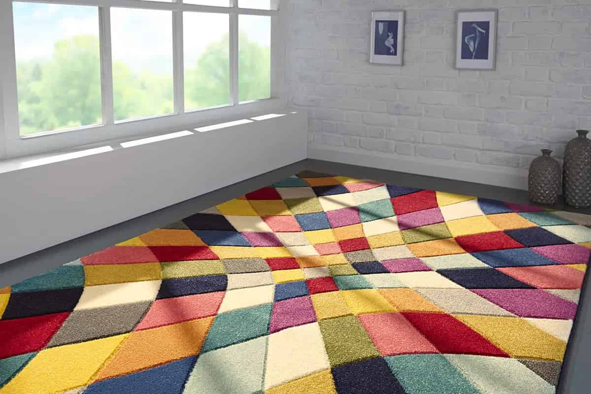  Square Gabbeh Rugs; Wool Material Cold Resistance Different Size Design 