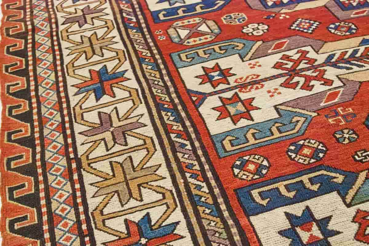  Sumak Kilim; Hand Woven Bright Saturated Colors Geometric Pattern 