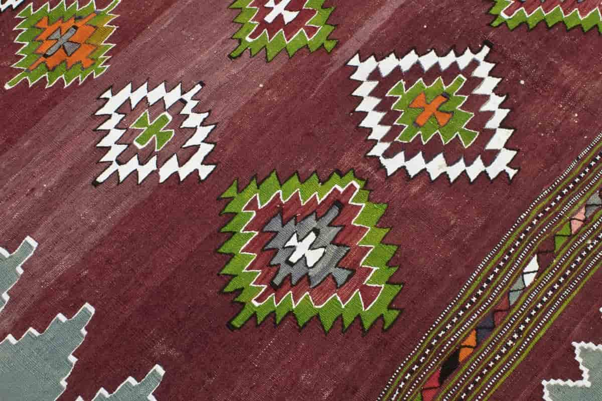  Bosnian Kilim; Classic Design 2 Patterns Floral Decorative Motifs Discoloration Resistant 